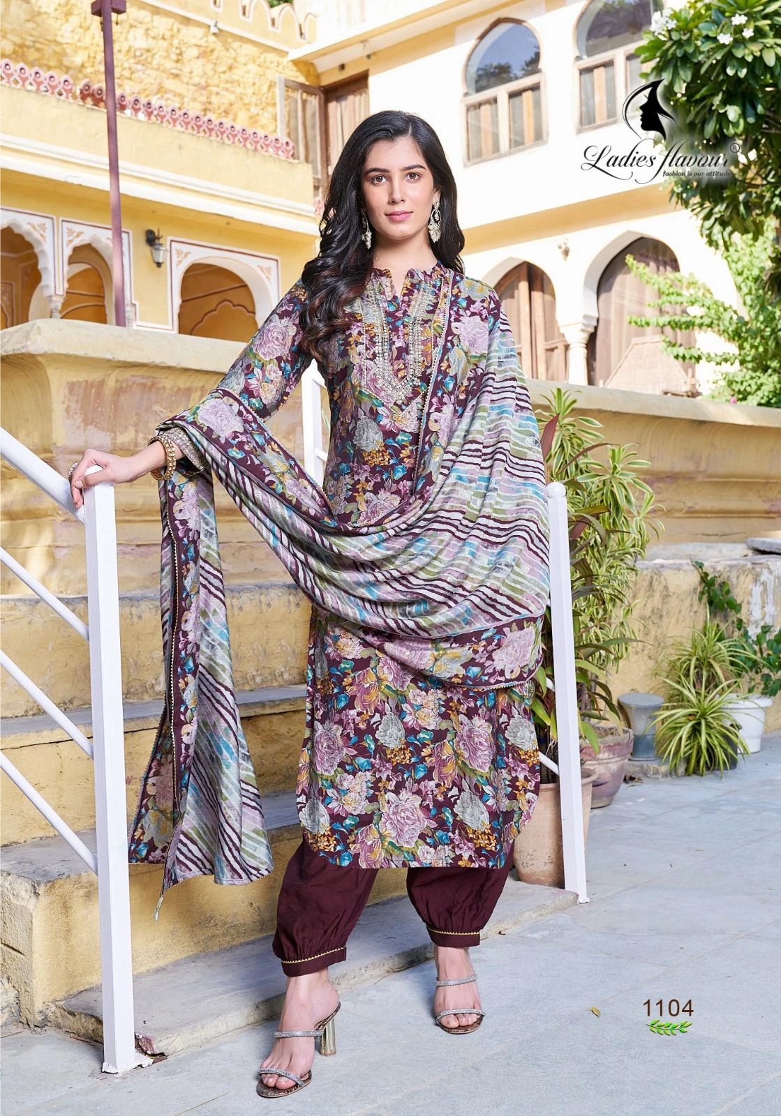 Ladies Flavour Saachi Modal Chanderi Print Readymade Salwar Suit Wholesale Catalog — Wholesale Salwar Suits, MPA wholesale from Surat - Gallery Image 2